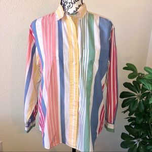 Talbots Pastel Stripe Shirt